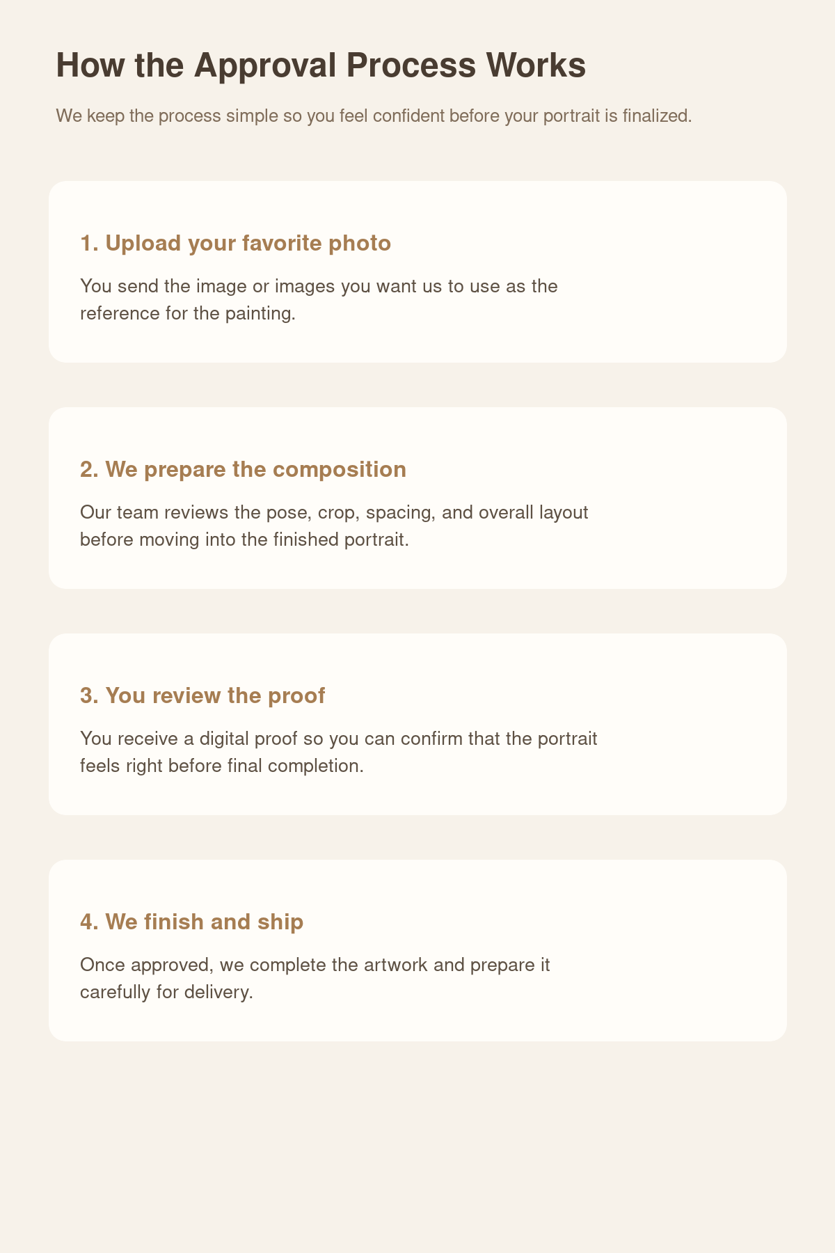 How the approval process works